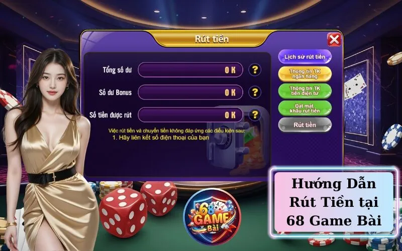 Hướng Dẫn Rút Tiền tại 68 Game Bài